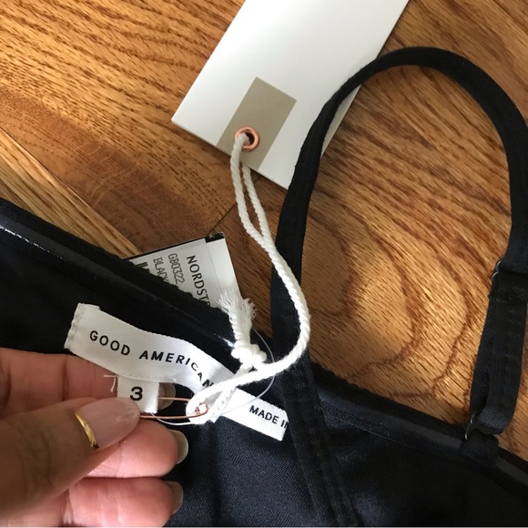 Good American Ribbed Bodysuit Black NWT - Picture 4 of 5